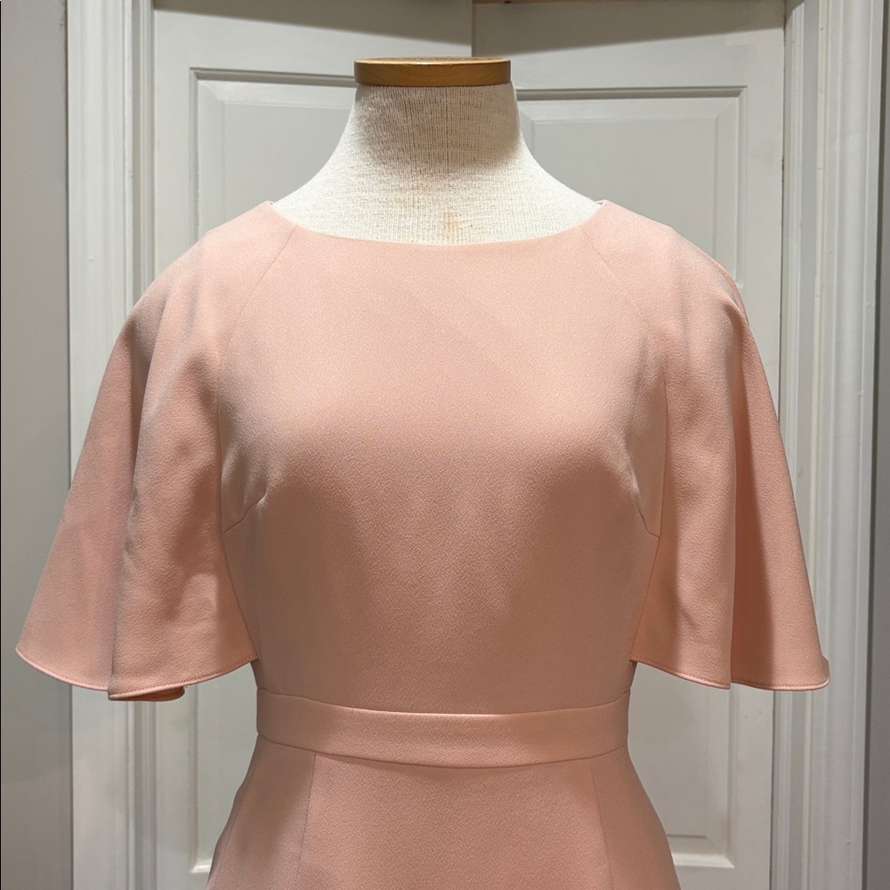 Tahari sz 4 blush pink midi dress - Picture 2 of 5